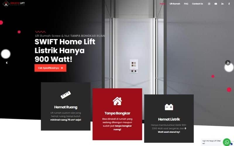 digital marketing for kreativ lift indonesia